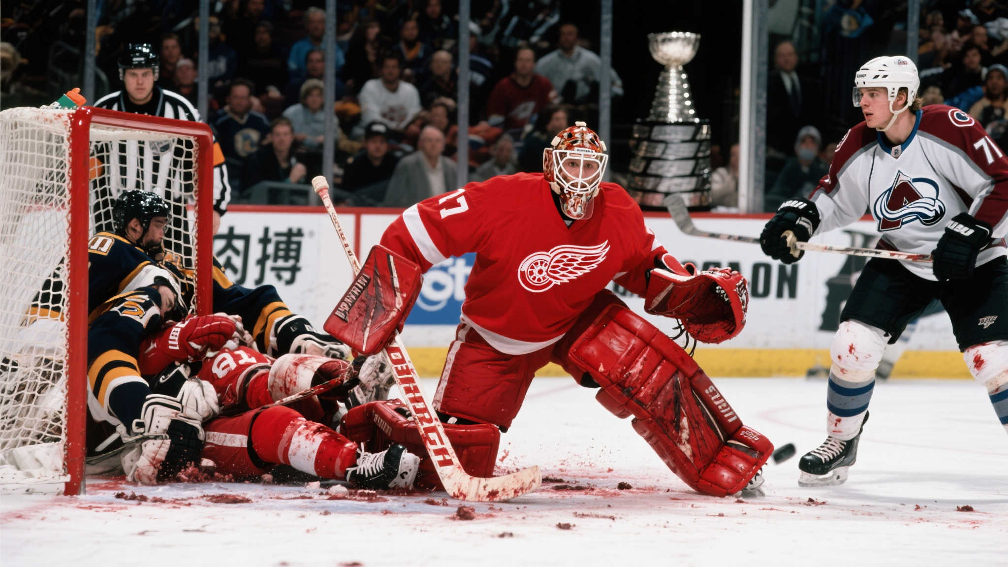 1996年斯坦利杯，将底特律红翼队与科罗拉多雪崩队